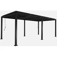 Sweeek Bioklimatische Pergola mit Lamellendach Palace 3x6m schwarz