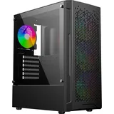 Gembird Fornax 400X Gaming-Computergehäuse (ATX), PC Gehäuse, Schwarz
