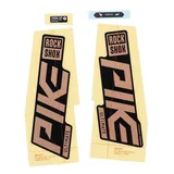 RockShox Gabel Decalkit, Matte Copper-Folie schwarz