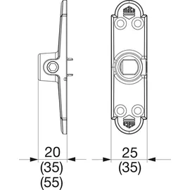 Maco Ladenhaltekonsole Blr 25 x 35 mm 209476