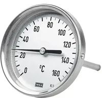 Riegler Bimetallthermometer, G 1/2 hinten, L=63, Ø 100, 0