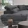 m-punkt Wohnlandschaft U – Form Ecksofa Miami TILIA Cord Anthrazit mit Bett Bettkasten Kopfteilverstellung Bett Sofa Schlafsofa Bigsofa - Grau