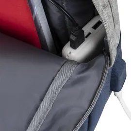 RivaCase® Rivacase 7567 Grau / Dunkelblau Notebookrucksack bis 17,3"
