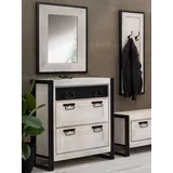 SIT Möbel SIT »WHITE Panama", schwarz (schwarz, weiß), B:70cm H:80cm T:3cm, Spiegel