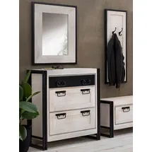 SIT Möbel SIT »WHITE Panama", schwarz (schwarz, weiß), B:70cm H:80cm T:3cm, Spiegel