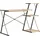 vidaXL Schreibtisch mit Regal Schwarz und Eiche 116×50×93 cm