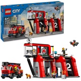 Lego City - Feuerwehrstation mit Drehleiterfahrzeug (60414)