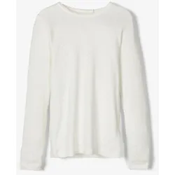 Langarmed Pointelle T-Shirt-Weiß - Name It