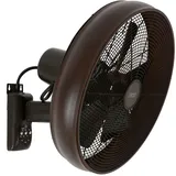 LUCCI AIR Breeze 41 cm Wandventilator bronze/schwarz