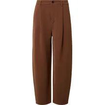 s.Oliver Barrel-Leg-Hose mit Bundfalten Braun 46