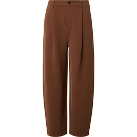 s.Oliver Barrel-Leg-Hose mit Bundfalten Braun 46