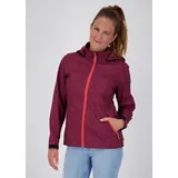 LPO Softshelljacke »SHELBY PEAK II«, leichte Softshelljacke mit All-Over-Print und abnehmbarer Kapuze, rot