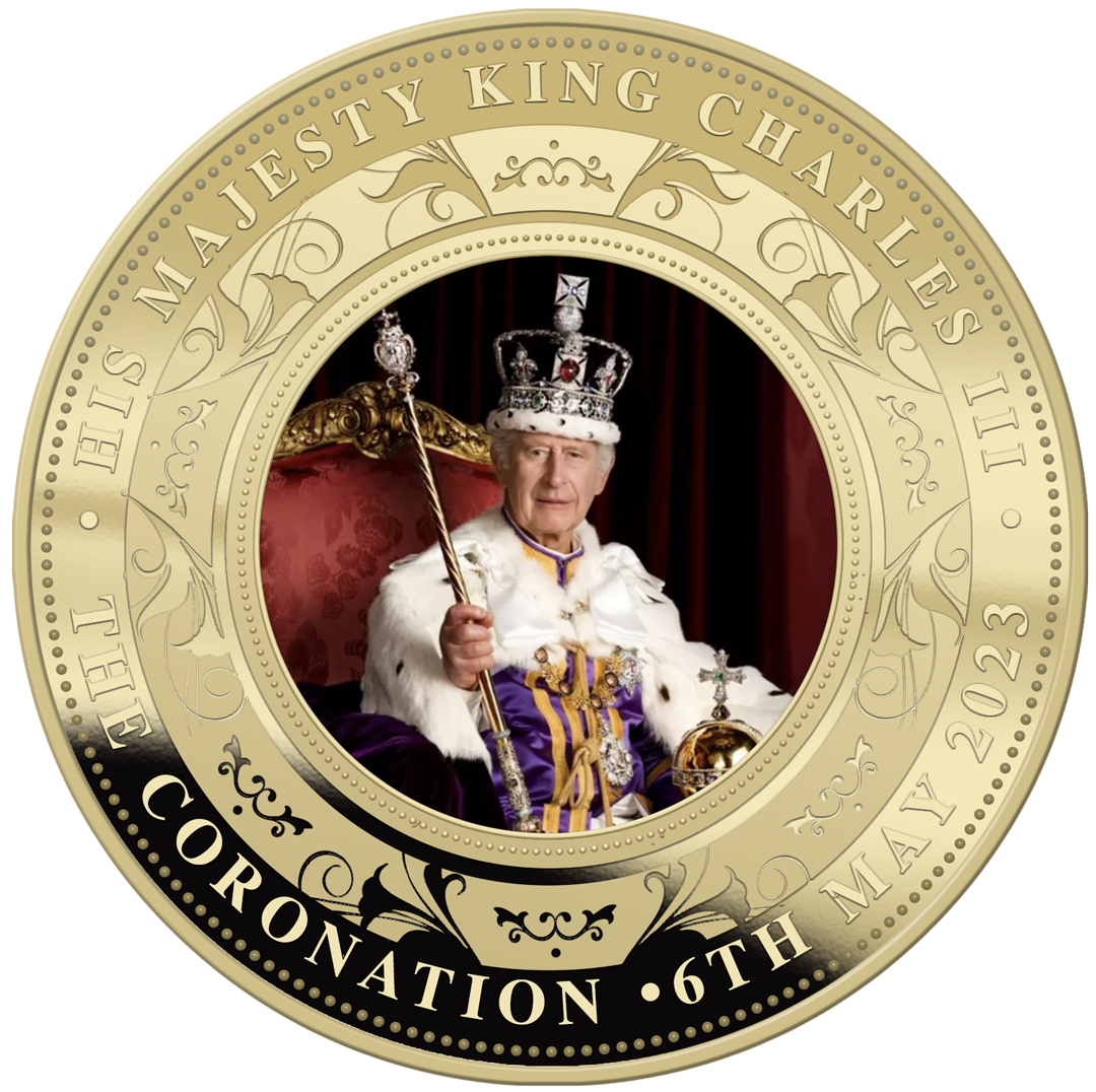 Gedenkausgabe "König Charles III. - Krönungs-Porträt" - Gold-Edition