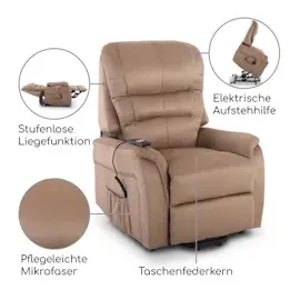 RABURG Jan Soft/Velours/Mikrofaser 82,5 x 111,5 x 83,5 cm cappuccino/beige