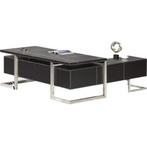 Jet-Line Büroschreibtisch Venedig schwarz