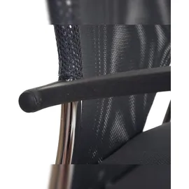 Mendler Tulsa, Konferenzstuhl stapelbar, Stoff/Textil ~ Sitz grau, Rückenfläche grau