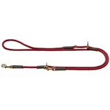 Hunter Verstellbare Führleine Malia 8/200, weinrot/dunkelbraun