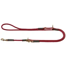 Hunter Verstellbare Führleine Malia 8/200, weinrot/dunkelbraun