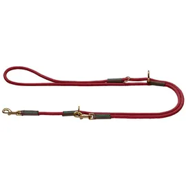 Hunter Verstellbare Führleine Malia 8/200, weinrot/dunkelbraun