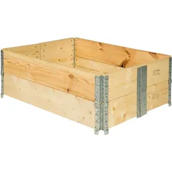 TECTAKE Hochbeet klappbar und stapelbar 120x80x19cmholzdekor