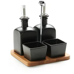 Menage-Set Tapas Olives Schwarz, 5-teilig