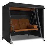 Schutzhülle Gartenschaukel 2 Sitzer - Hollywoodschaukel Abdeckung - Wasserdicht Staubdicht Winddicht - Strapazierfähiges Vlies Polyester/Baumwoll...