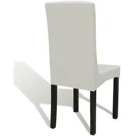 vidaXL Stuhlhussen Creme 6er Set