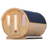 Wolff Finnhaus Campingfass 330 2-Raum Schwarz Bausatz zur Selbstmontage