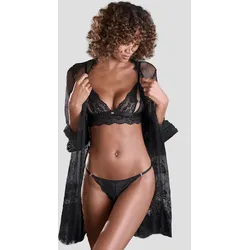Set: Bügelloser BH JETTE, Damen, Gr. 38, N-Gr, schwarz, Obermaterial: 90% Polyamid, 10% Elasthan, BH-Sets, mit verführerischen Cut-Outs, sexy Dessous, Reizwäsche