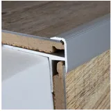 PROVISTON | Treppenkantenprofil 43 X 30 X 1000 mm Aluminium eloxiert Winkelprofil Silber