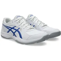 Asics Tennisschuh ASICS "COURT SLIDE 4", Herren, Gr. 45, weiß (weiß, schwarz cobalt), Synthetik, Schuhe, Multicourt-Schuhe