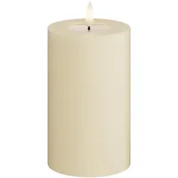 Deluxe Homeart LED Stumpenkerze 12,5 cm creme
