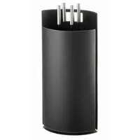 Lienbacher Kaminbesteck Kunstleder 0,64 m 4-teilig Schwarz