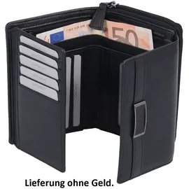 LEMONDO Damen Geldbörse schwarz
