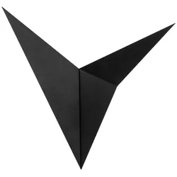 Schwarze Wandleuchte 5x34x34cm WellHome Baikal