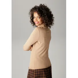 Aniston CASUAL Rollkragenshirt Braun 40