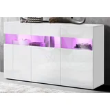 OTTO home Sideboard 130 x 81 x 40 cm Weiß