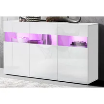 OTTO home Sideboard 130 x 81 x 40 cm Weiß