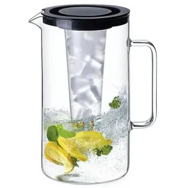 Simax Krug mit Eiseinsatz, Kunstoffdeckel, schwarz, 2,00 Liter