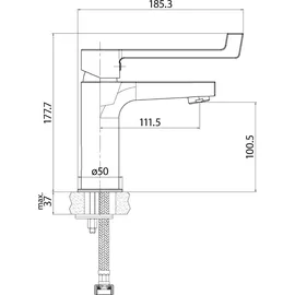 SANITOP-WINGENROTH Zina Waschtischarmatur Verchromt