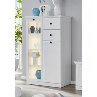Home Affaire Vitrine »Örebro«, zeitloser Landhausstil, mit Vollauszug, Beleuchtung