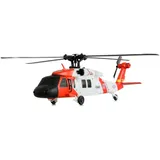 AMEWI RC-Hubschrauber UH-60L Black Hawk Coastguard 4CH RTF rot, schwarz, weiß