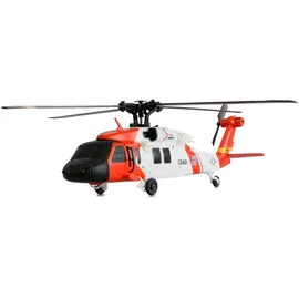 AMEWI RC-Hubschrauber UH-60L Black Hawk Coastguard 4CH RTF rot, schwarz, weiß