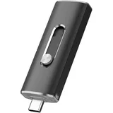 KOOTION USB Stick 256GB Stick C USB 3.1 OTG Memory Stick USB C Speicherstick 2-in-1 USB Dual Datenstick USB 3.1 256GB Flash Laufwerk Type C USB Flash Drive für Typ-C Handy Android/PC, Schwarz