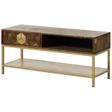 Massivmoebel24 Diamond Braun Mango 110 x 40 x 50 cm