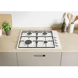 Candy CHW6LWW Ebene Kochen 4 Brenner Weiß
