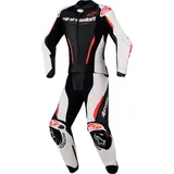 Alpinestars Stella Gp-r7 Lederkombi - Schwarz/Weiß/Neon-Rot / 50