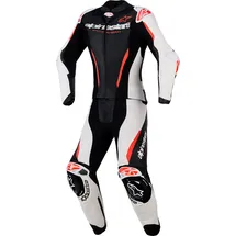 Alpinestars Stella Gp-r7 Lederkombi - Schwarz/Weiß/Neon-Rot / 50