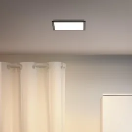 WIZ LED-Panel Quadratisch Tunable White 1000 lm Schwarz 30 cm x 30 cm