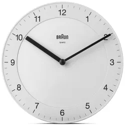 Braun BC 06 W Quarzwanduhr analog weiß